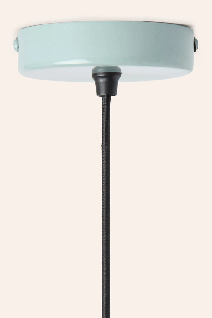 Lámpara de techo de mimbre turquesa Tropic-Calma House