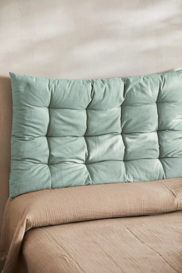 Gavema light green bedspreaded cotton bedhead