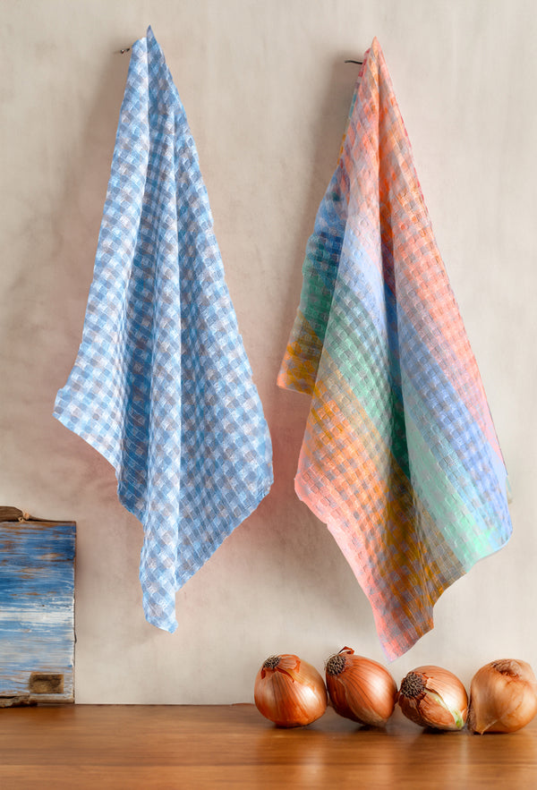 Set of 2 kitchen towel Ibiza multicolor