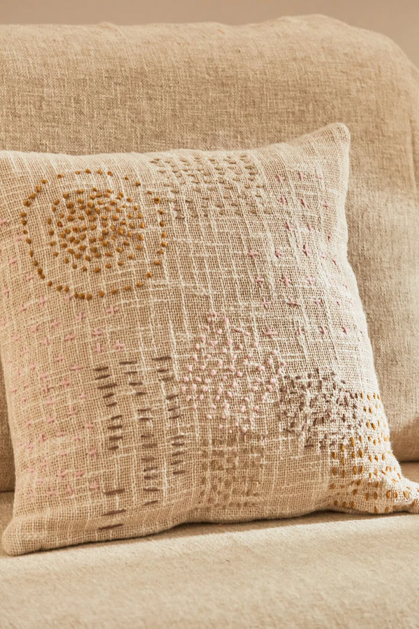 Cova embroidered cushion cover