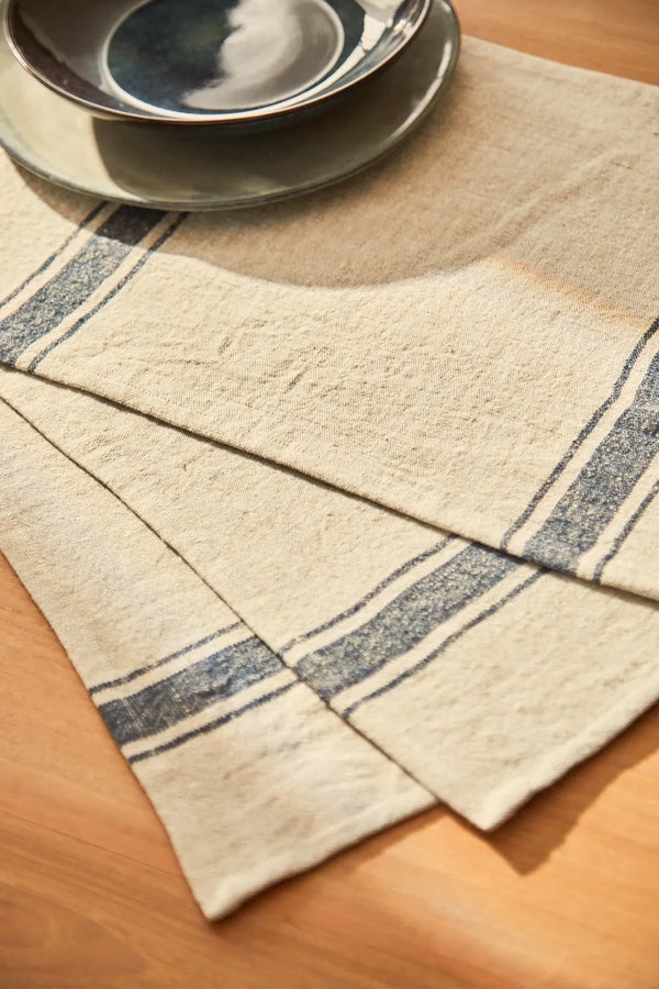 Begur Woven Stripe Linen Placemat