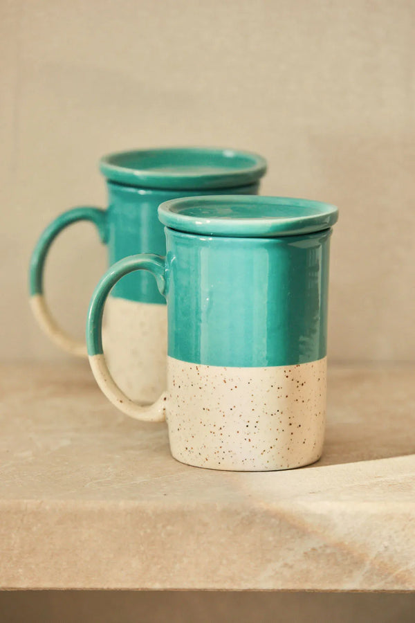 Ceramic Chai Mug with Lid