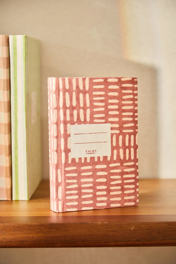 Joanna pink handmade pocket notebook