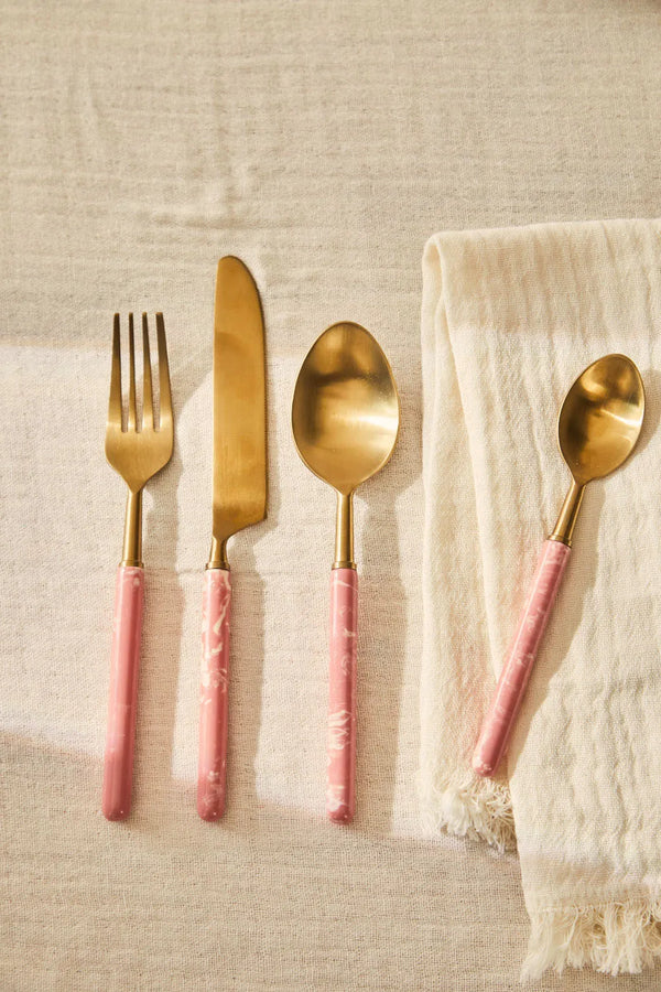 Mango pink cutlery set