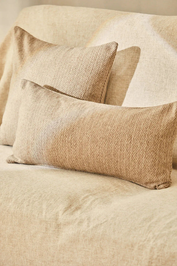 Montana beige wool cushion cover