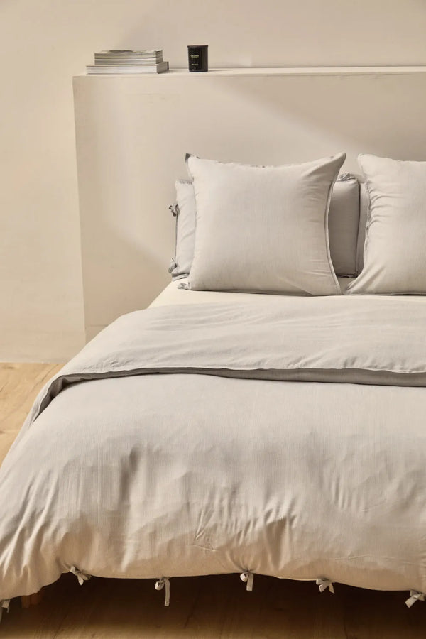 Duvet cover + pillowcase grey Nara