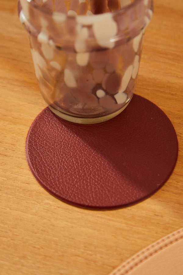 Pla maroon coasters