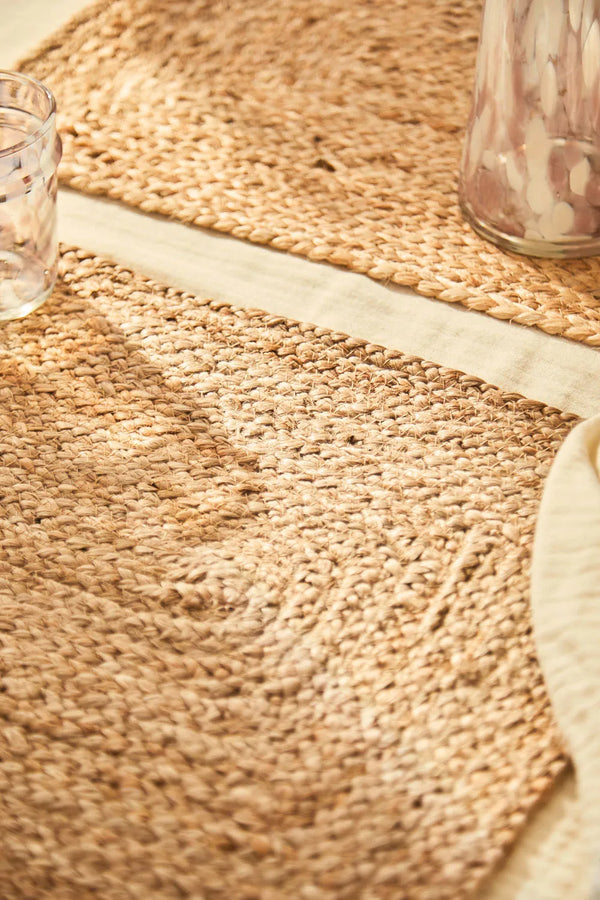 Nappe individuelle carré jute Ural naturel