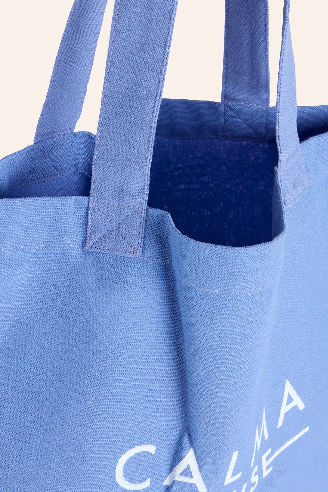 Bolsa tote de algodón azul Rambla-Calma House