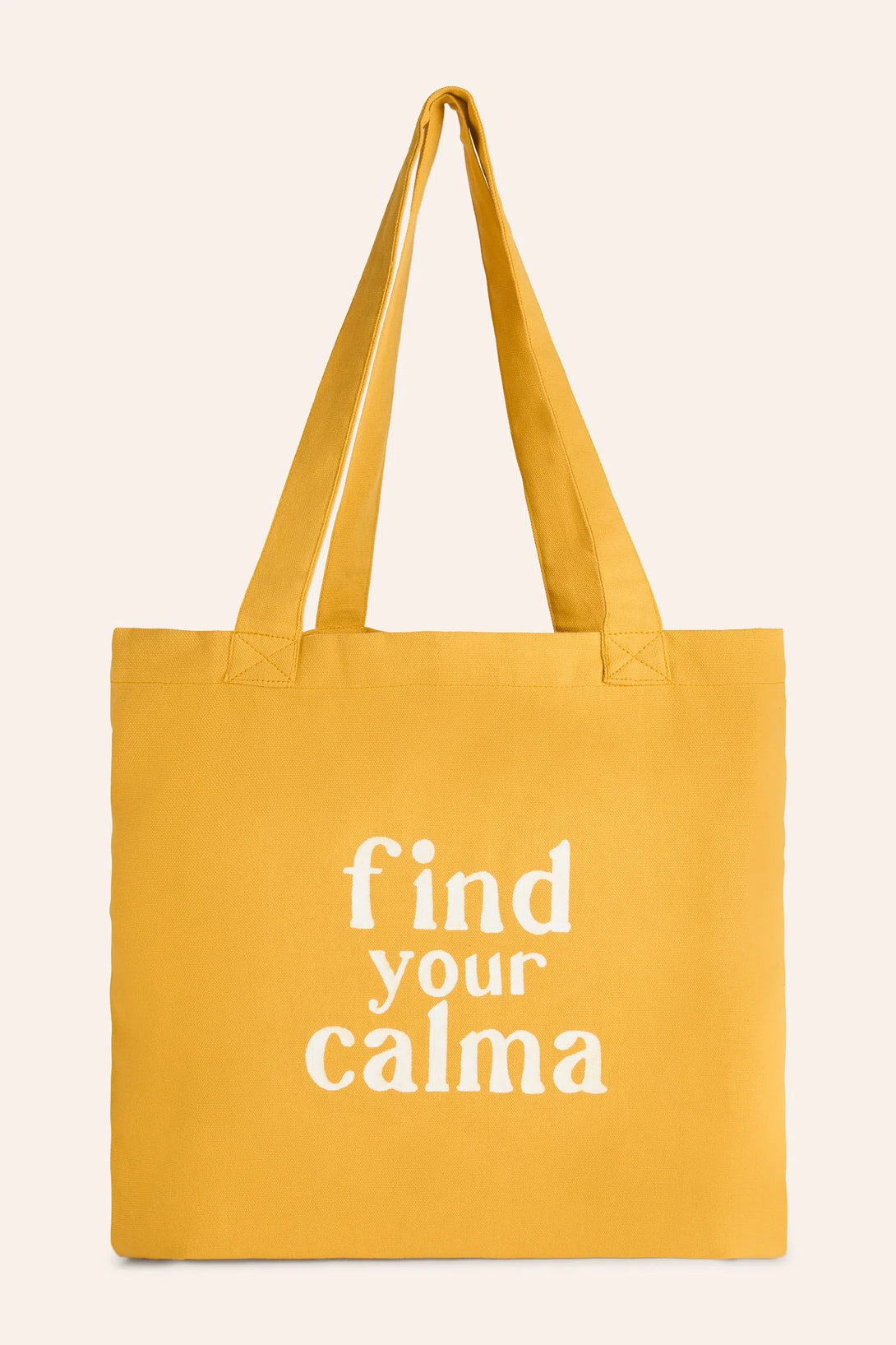 Bolsa tote de algodón mostaza Rambla-Calma House