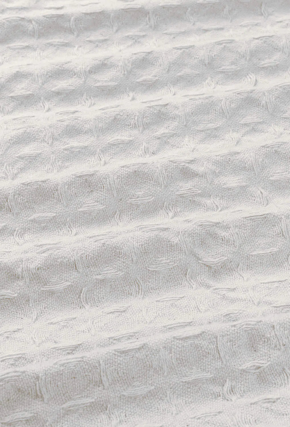 Colcha de algodón nido de abeja blanco Panal-Calma House