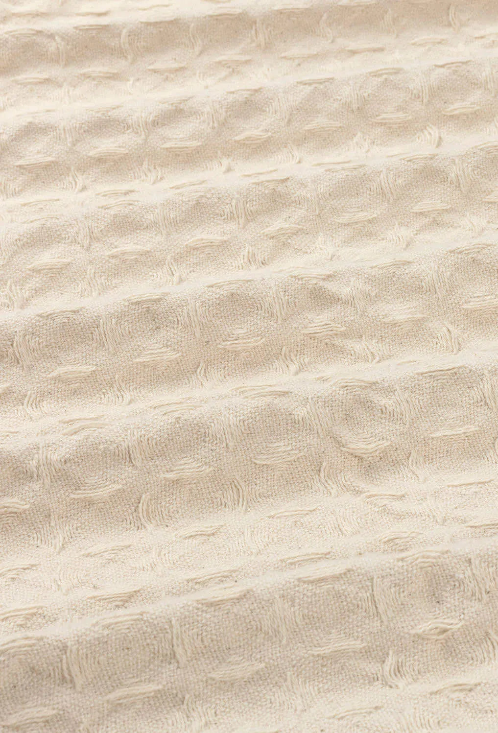 Colcha de algodón nido de abeja crudo Panal-Calma House