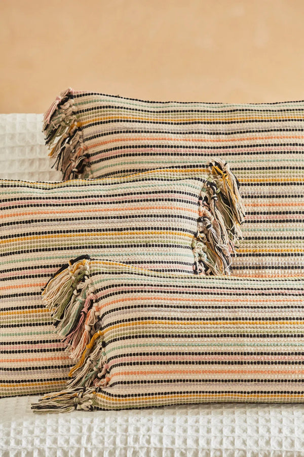 Sofá grande mantas rectángulo borla marfil cubierta de sofá personalizada  protectores de muebles para mascotas tejido Buldan lino Nurdanceyiz Turquía  -  España