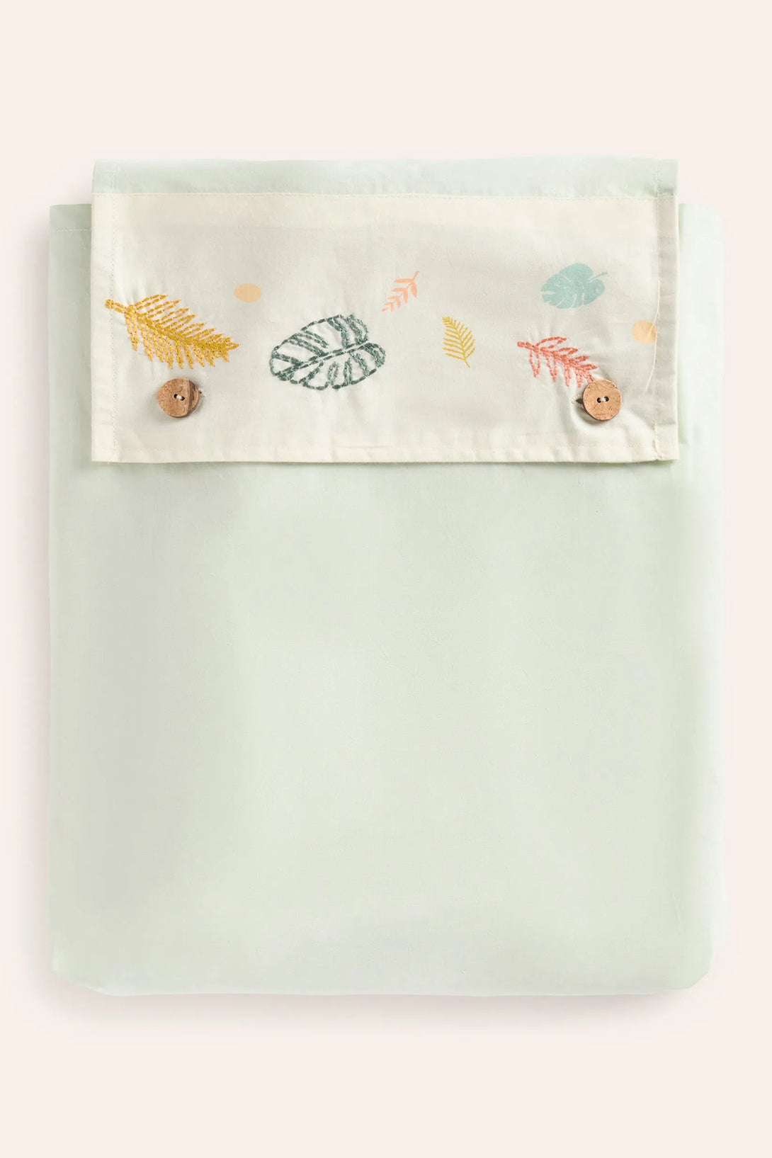 Funda nórdica de cuna + funda de almohada con motivos naturales Zunca-Calma House