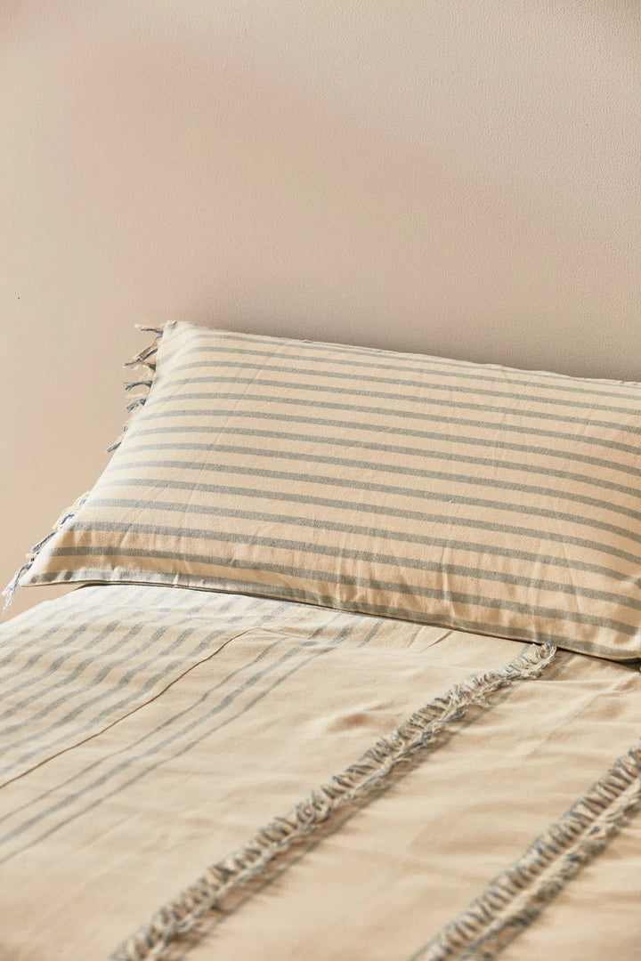 Funda nórdica + funda de almohada con efecto patchwork de algodón Xelida-Calma House
