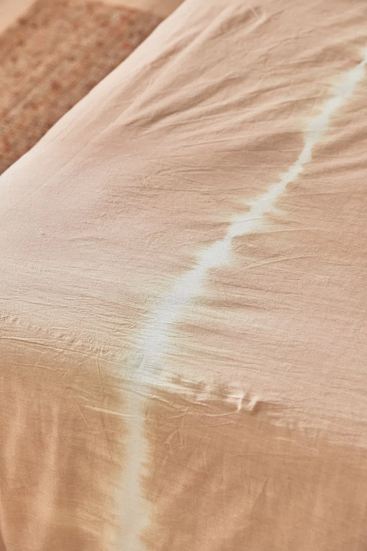 Funda nórdica + funda de almohada tie dye beige Mare-Calma House