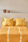 Housse de couette + taie d'oreiller moutarde Mare