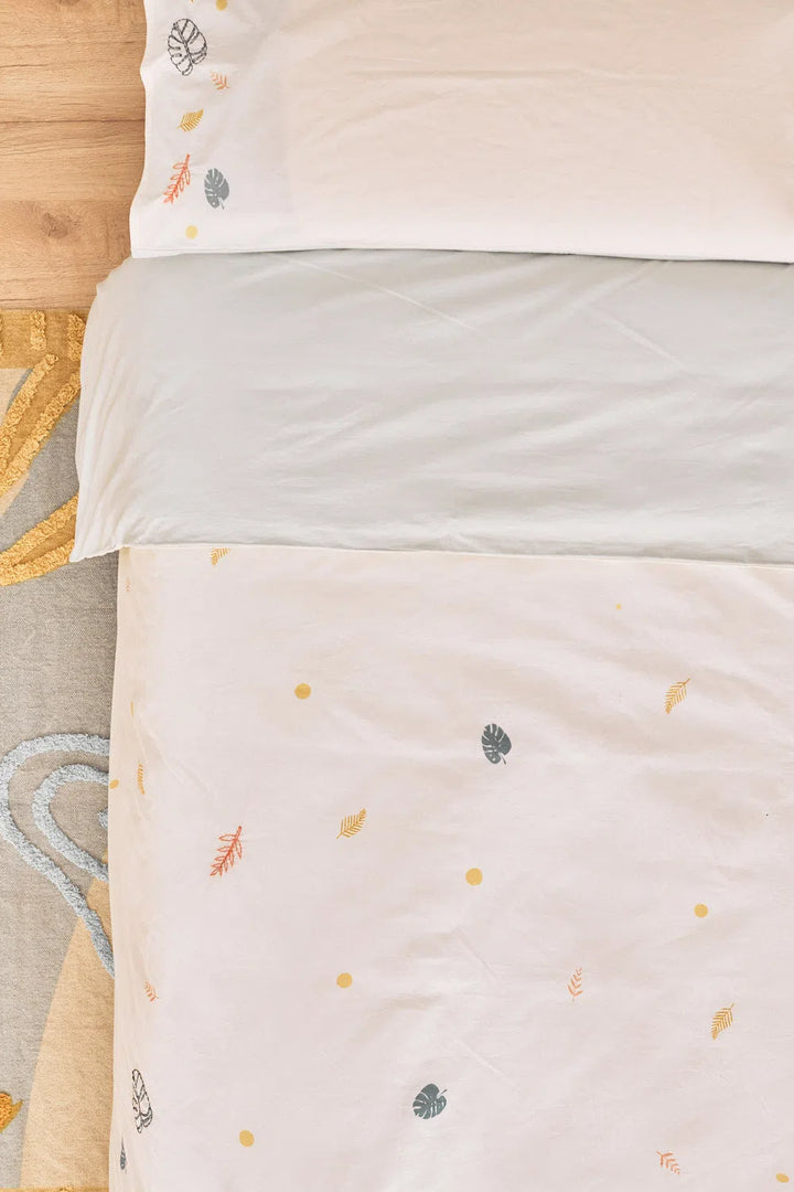 Zunca children s duvet cover pillowcase with natural motif