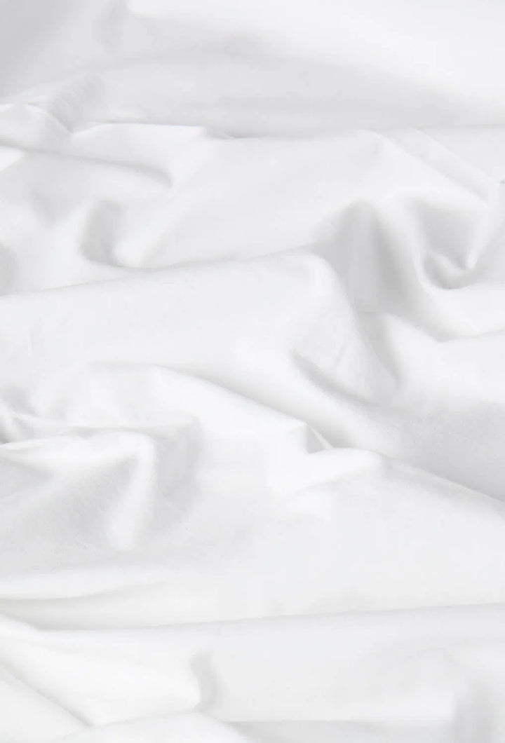 Mantel de algodón con vainica blanco puro Mao-Calma House