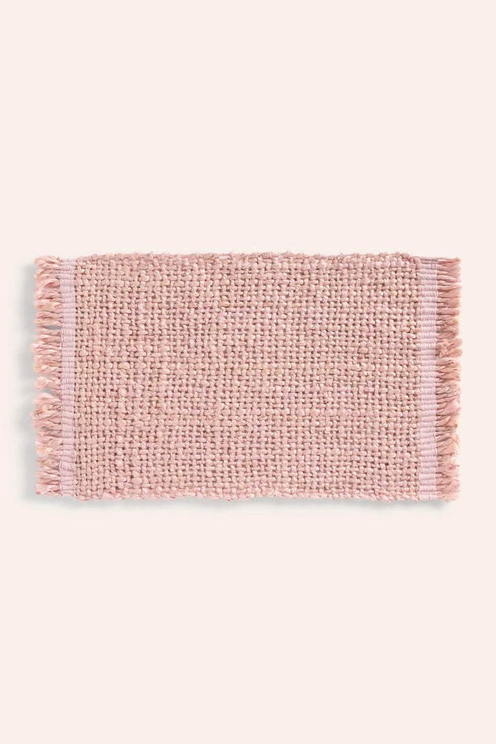 Mantel individual de yute trenzado rosa Arena-Calma House