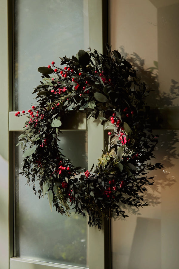 Corona grande de flor preservada Bel