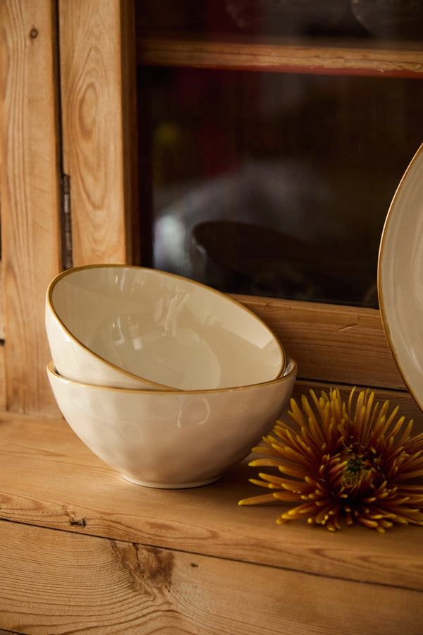 Bol mediano de cerámica cruda Bisbal