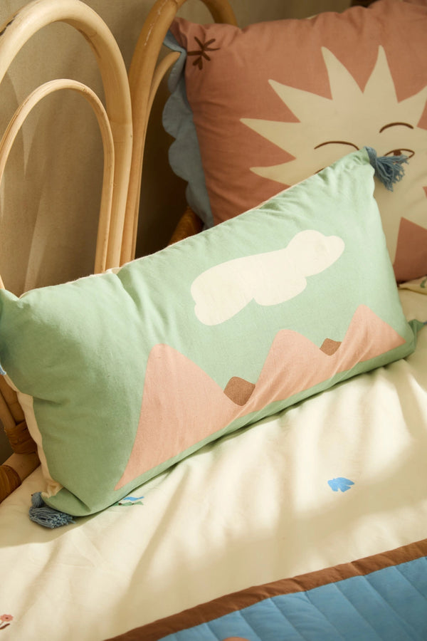 Funda de cojín rectangular con ilustración en print Camp