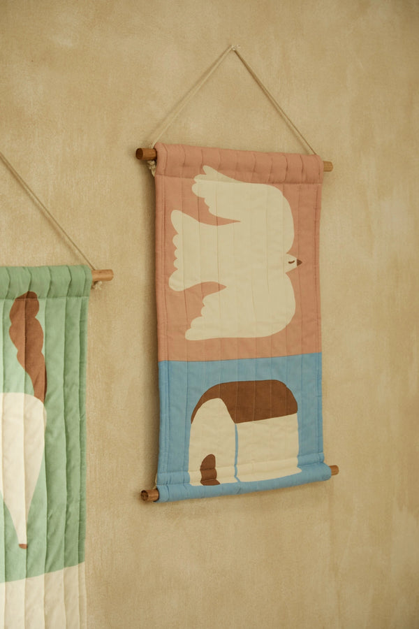 Tapiz de pared ilustrado Camp