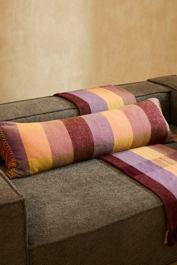 Funda de cojín alargada afranelado Croma