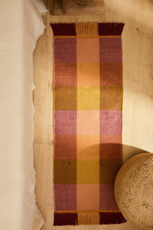 Tapis de couloir en coton tressé Croma