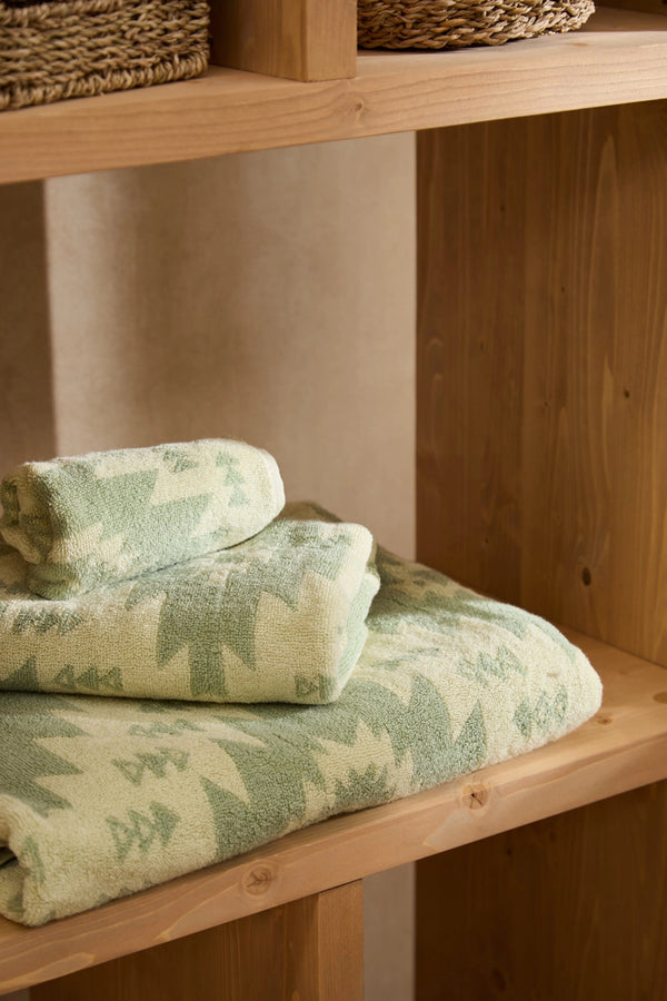 Toalla de baño de algodón de gramaje 530 g/m² de rizo jacquard Neptuno