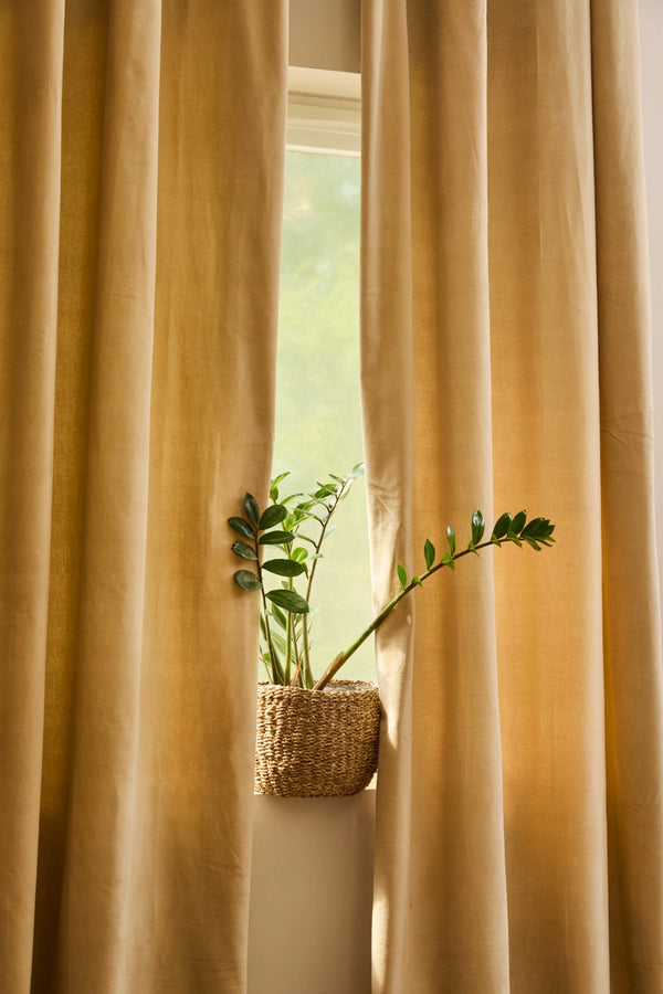 Cortina semiopaca de terciopelo crudo Velour