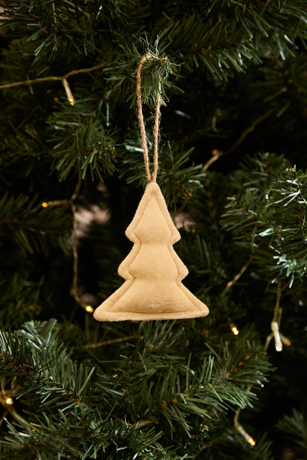 Adorno navideño de terciopelo abeto crudo Velour