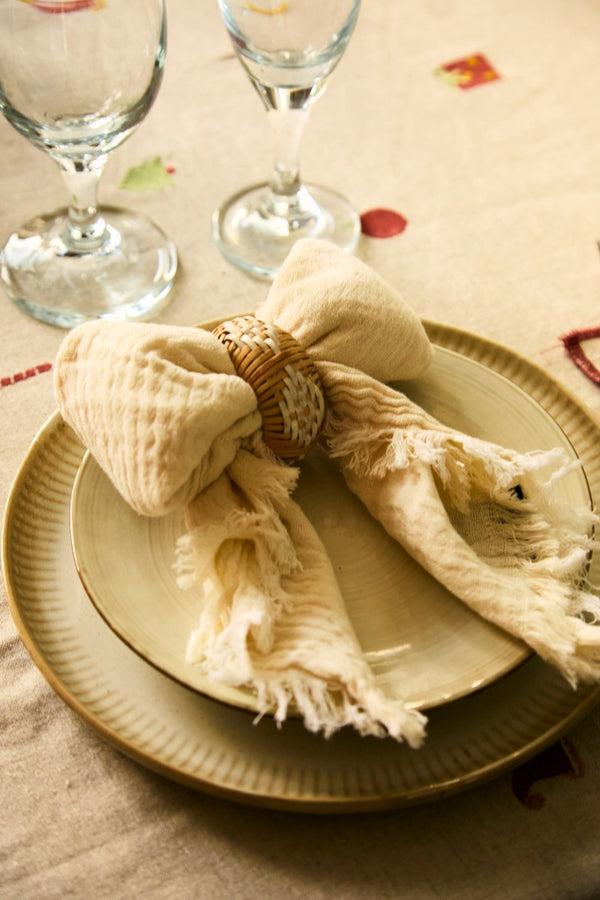 Servilletero de madera crudo Kale