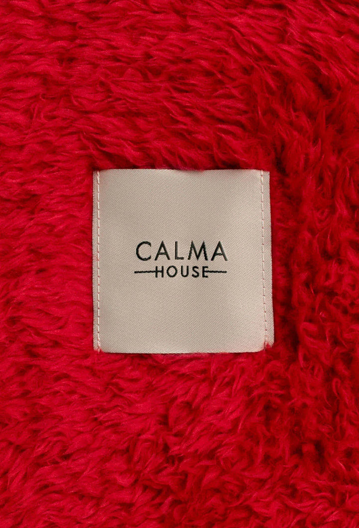 Plaid rojo Tedy-Calma House