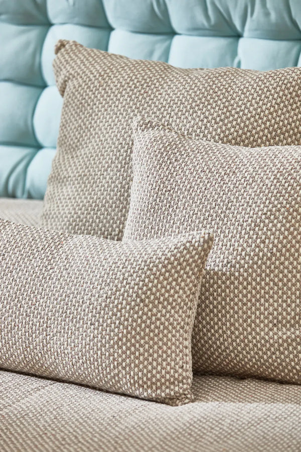 Braided two-thread cushion cover beige Sahil