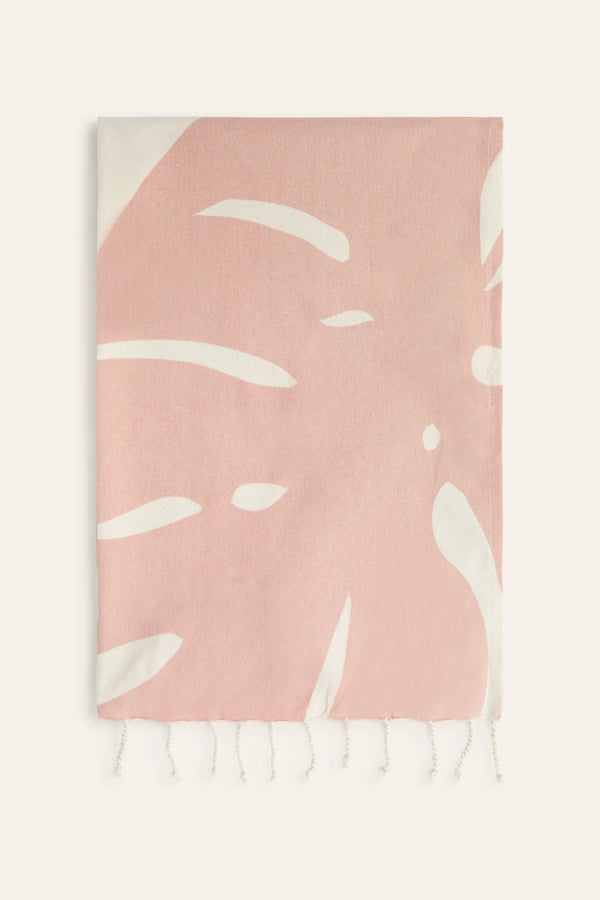 Pink cotton beach towel Menton