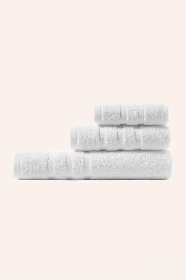 Set de toallas de baño blancas Vegania