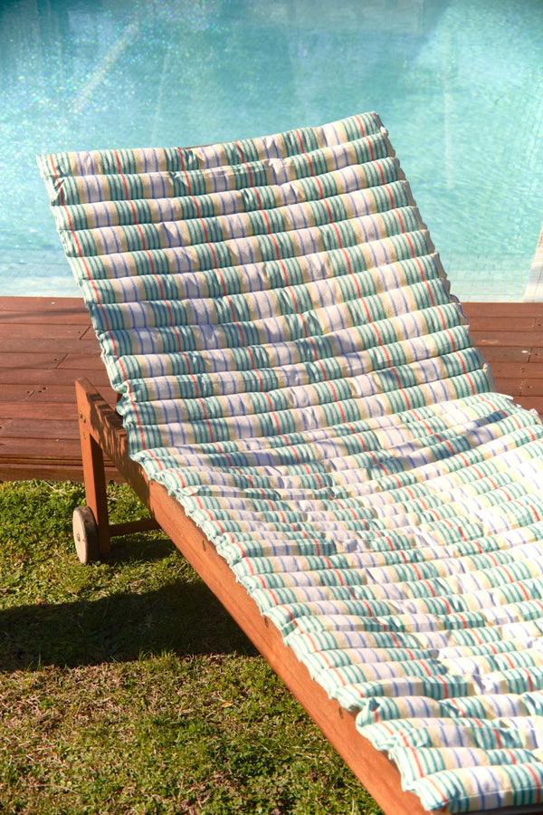 Beach chair pad turquoise Haiti