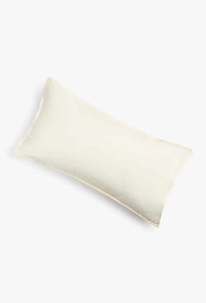 Set de 2 fundas de almohada de algodón efecto arrugado crudo Layer-Calma House