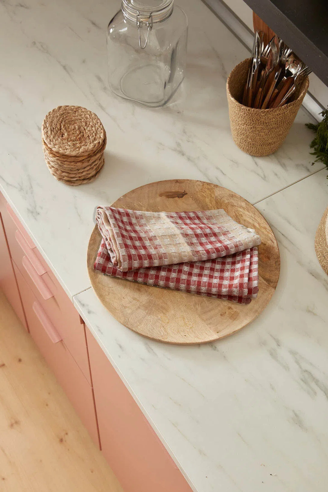 Set de 2 trapos de cocina de algodón tierra Ibiza-Calma House