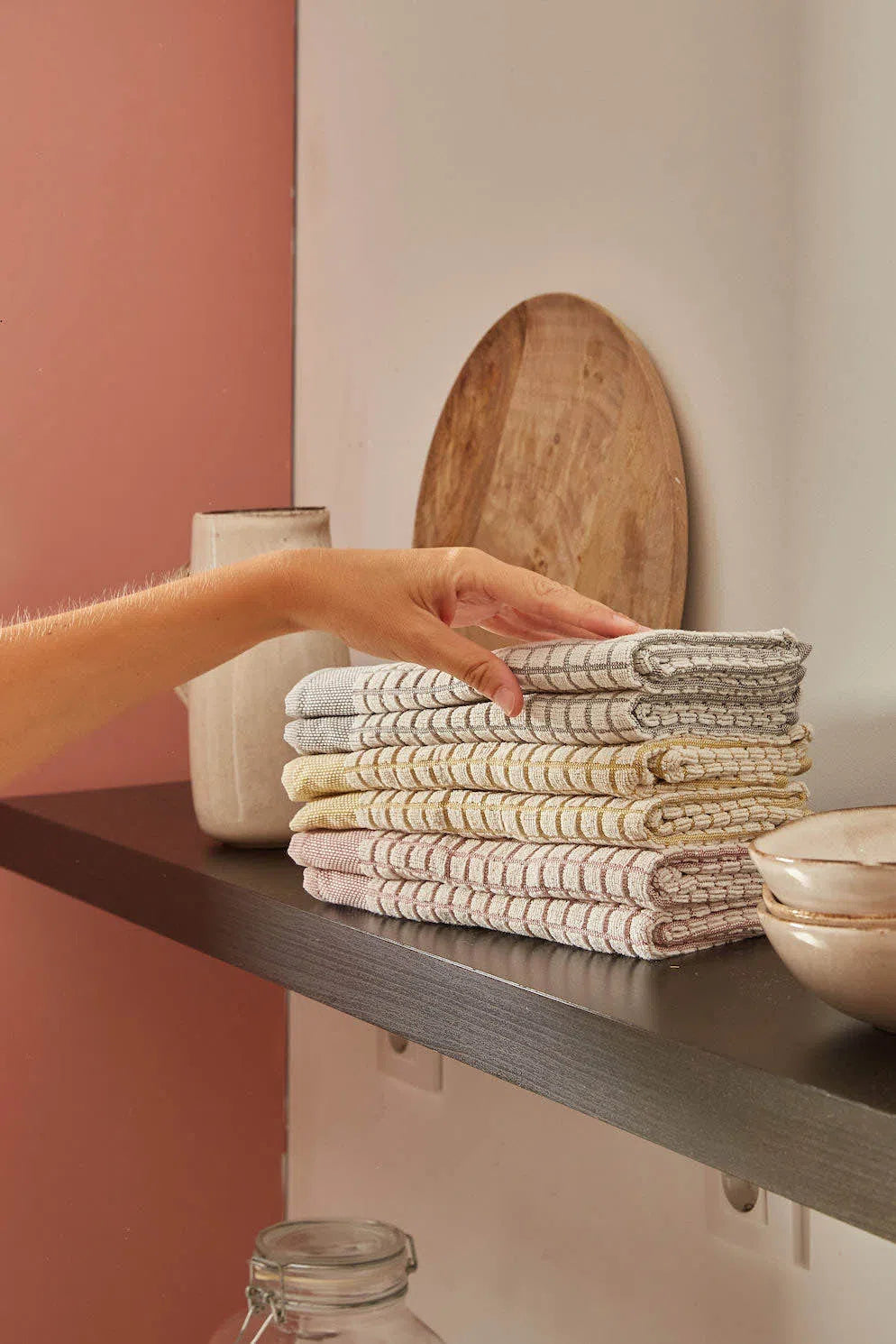 Set de 2 trapos de cocina de algodón tierra Oporto-Calma House