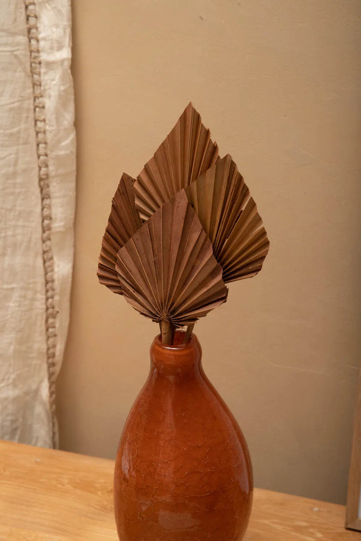 Set de 4 hojas de palma secas marrón Bora-Calma House