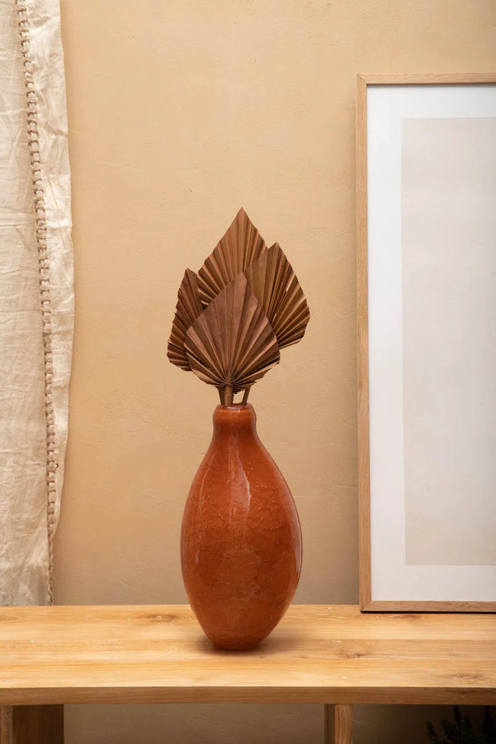 Set de 4 hojas de palma secas marrón Bora-Calma House