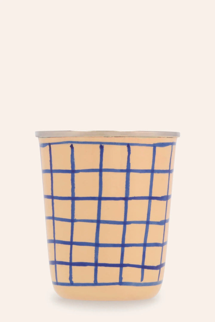 Vaso de 150ml de acero con motivos azules Soho-Calma House
