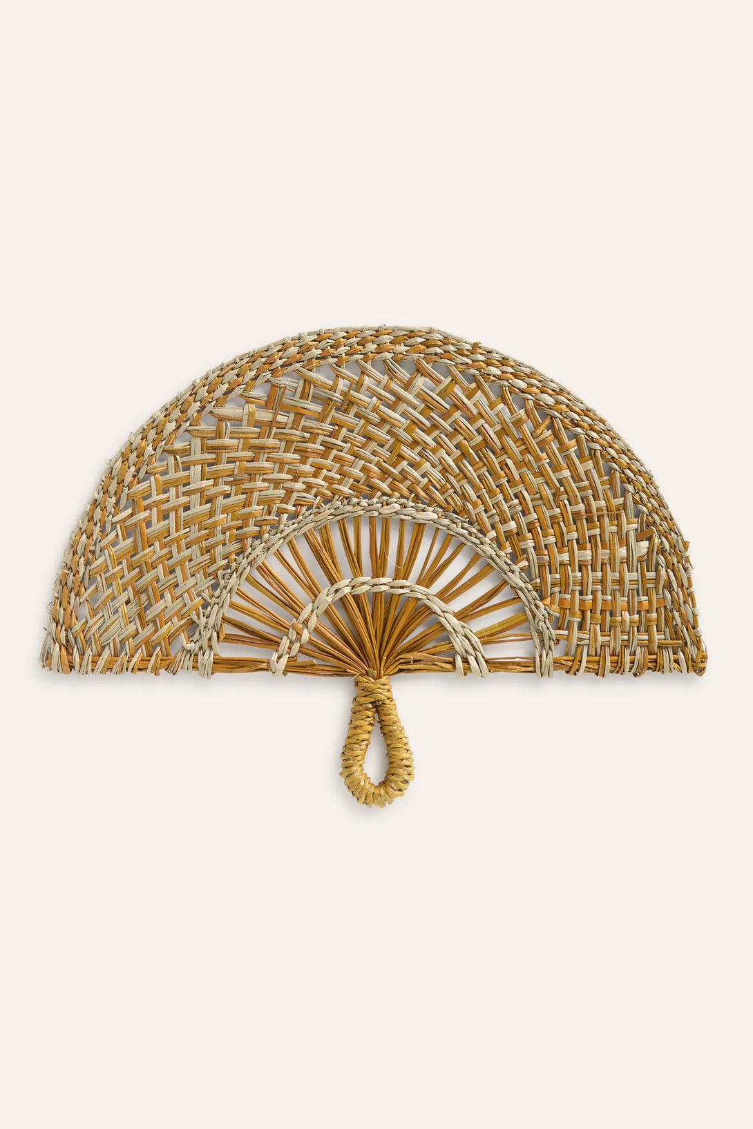 Abanico de junco de mar mostaza Abano-Calma House