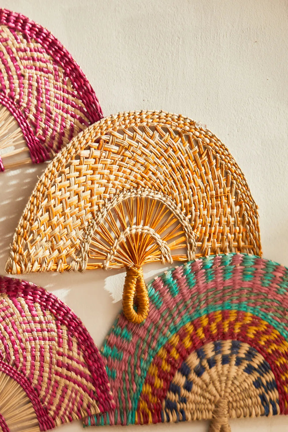 Abanico de junco de mar mostaza Abano-Calma House