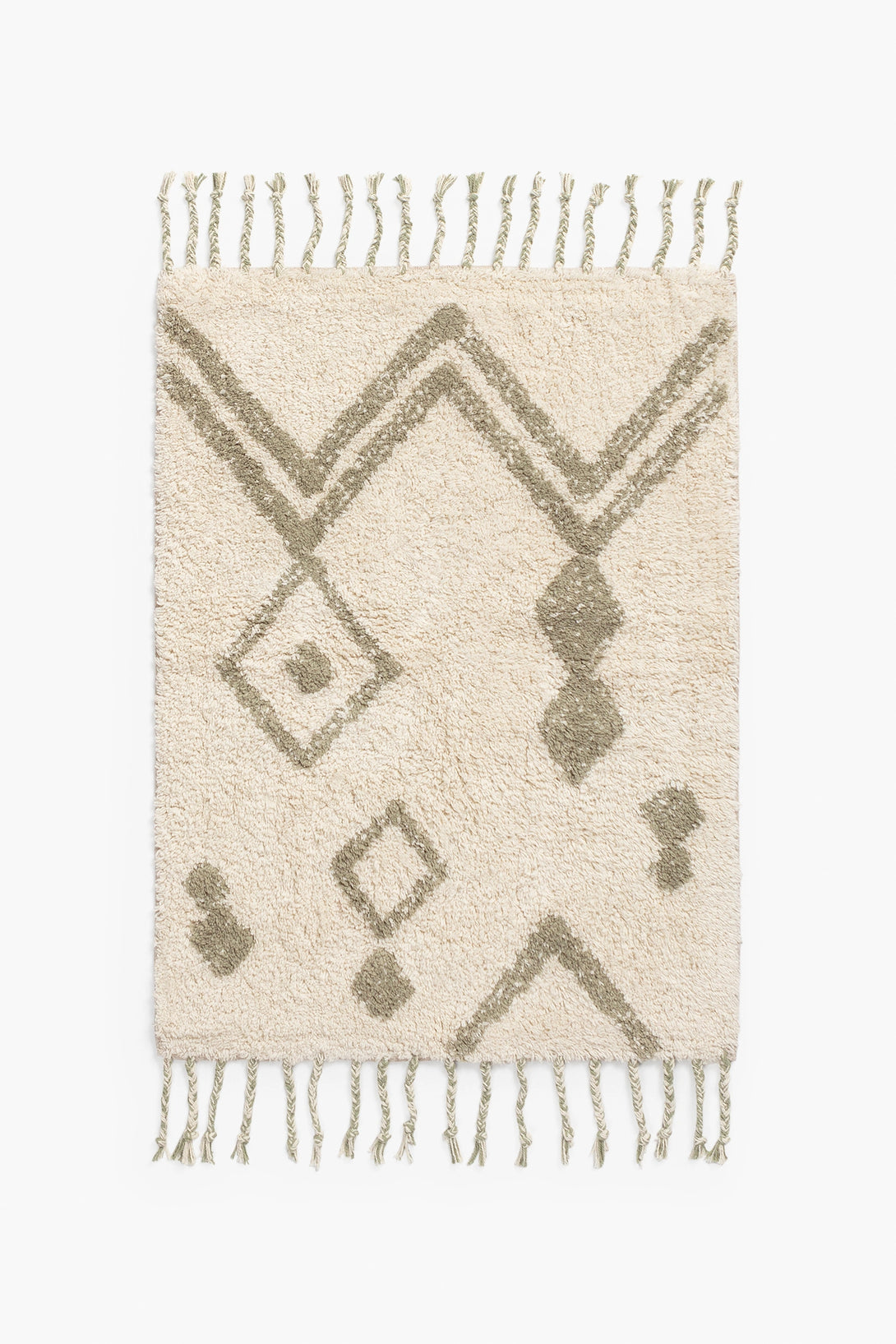 Alfombra de baño de algodón en tufting beige Fauve-Calma House