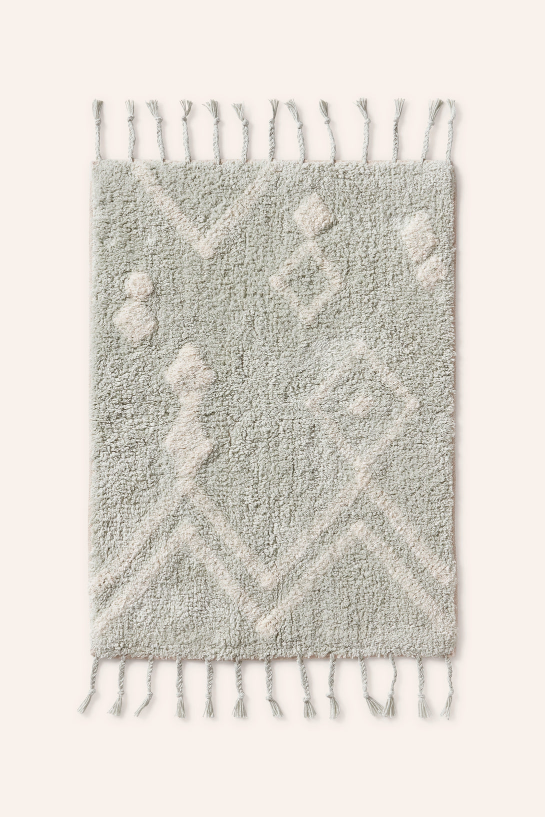 Alfombra de baño en tufting turquesa Fauve-Calma House