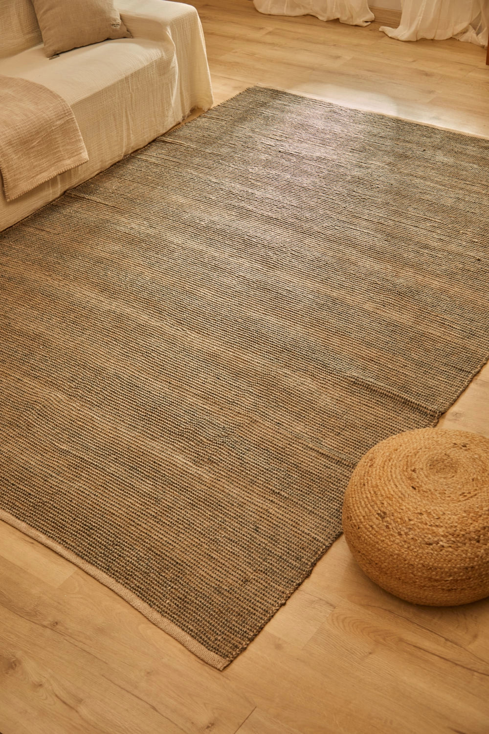 Alfombra de yute y algodón Chandul-Calma House